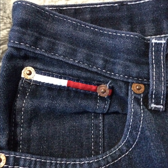 Tommy Hilfigure Dark Blue Wideleg Jeans - Picture 4 of 8